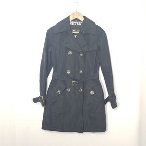 Nygard Black Label Double Breasted Trench Coat Business Classic Belted Timeless